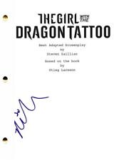 ROONEY MARA SIGNED THE GIRL WITH THE DRAGON TATTOO FULL SCRIPT AUTOGRAPH