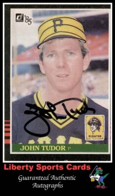 1985 Donruss John Tudor #235 Authentic Autographed Card Pittsburgh Pirates - Image 1 of 2