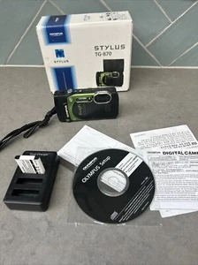 Olympus TG-870 Tough Waterproof Digital Camera - Green Working With fault - Bild 1 von 18