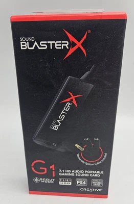 Creative Sound BlasterX G1 7.1 Portable Gaming USB w/Mic Splitter included - NEW - Image 1 of 4