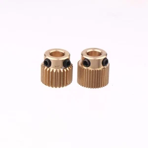 5Pcs Brass Extruder Wheel 26/40 Teeth Drive Gears For 3D Printer Accessories - Zdjęcie 1 z 11
