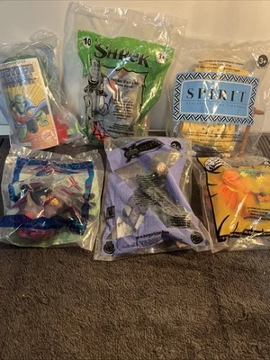 汉堡王儿童玩具 6 件套 Spirit Shrek Justice League Silly Slammers — 第 1/4 张图片