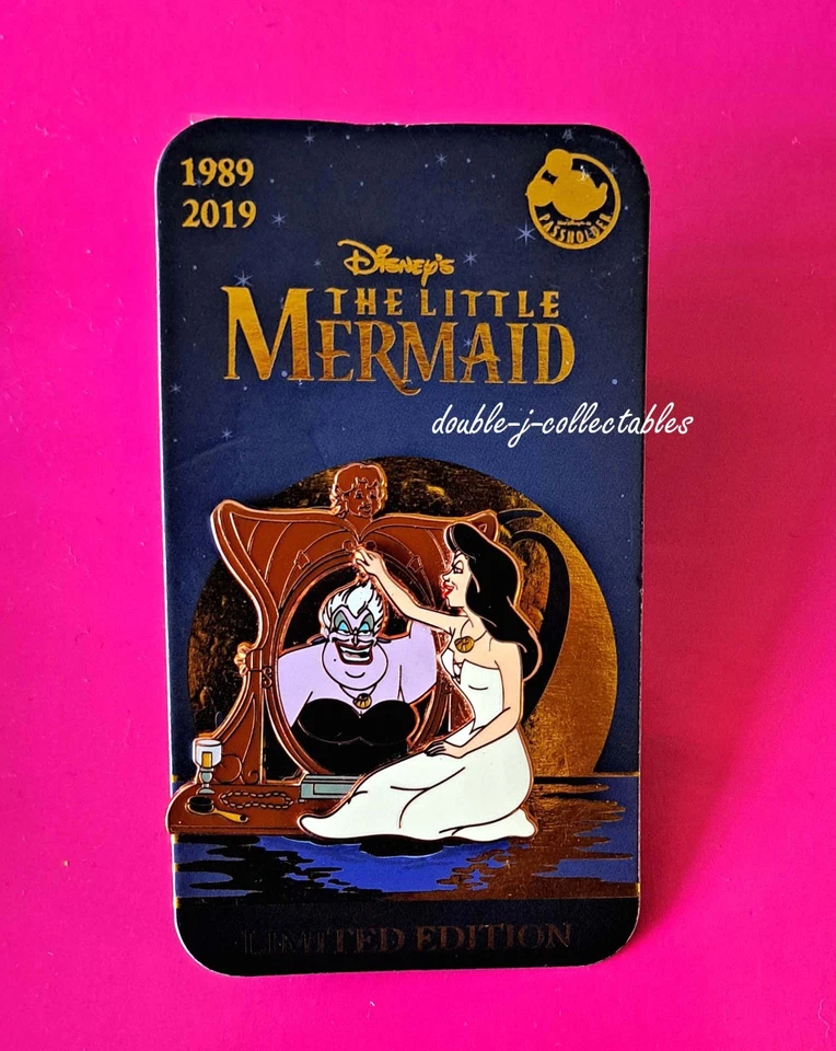 Disney Little Mermaid 30th Anniversary Ariel and Prince Eric Statue Pin Le 5000