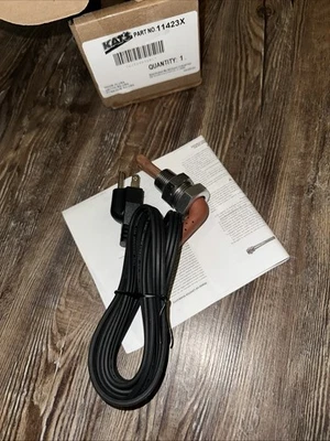 Kat's 11423 400 Watt 1/2" NPT Frost / Freeze Plug Engine Heater 120V - Image 1 of 4