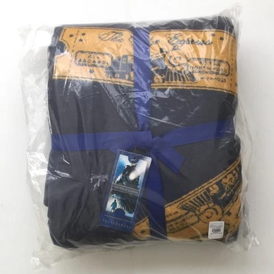 POTTERY BARN The Polar Express Ticket Throw Blanket 50x60" Cotton Acrlic 3628322 - Image 1 of 4