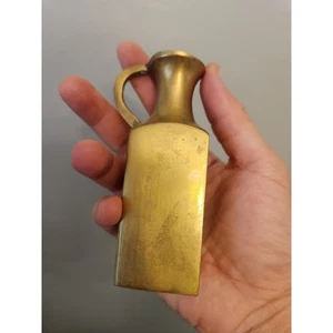 Vintage Brass Miniature Pitcher Vase Small Decorative Gold Tone Metal Home Decor - Picture 1 of 6