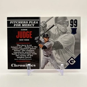 2017 Panini Chronicles Aaron Judge #110 RC Rookie Purple /99 Jersey Number Match - Picture 1 of 6