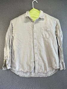 Tommy Bahama 100% Leinen Hemd Herren Flip Cuff Kragen und Knopfleiste Gr. XL - Bild 1 von 6