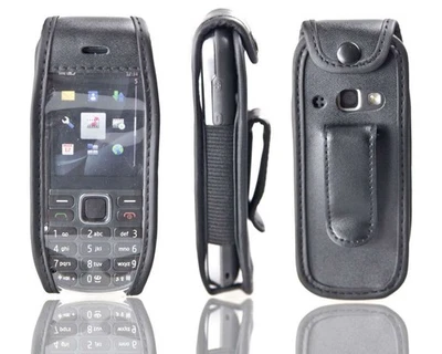 caseroxx Leather-Case with belt clip for Nokia 3720 in black made of real leathe - Image 1 of 4