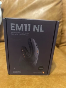 ProtoArc Ergonomic Vertical Mouse Rechargeable Multi-Device, Black EM11 NL - Picture 1 of 12