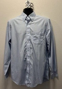 Camicia Brooks Brothers manica lunga blu a righe taglia 15,5 - Foto 1 di 3