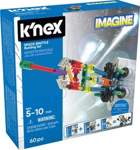 K'Nex Basic Fun 520 17020 Imagine Toy Set Space Shuttle Construction-60 Pieces-A - Picture 1 of 5