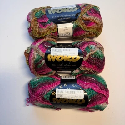 NORO TAIYO SOCK YARN 3 Skeins - 218 Yards ea Cotton/Silk/Wool/Nylon - Image 1 of 4