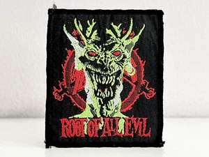 ✅ Vintage SLAYER "Root Of All Evil" 80er Aufnäher/Patch • Metal Band Kutte - Bild 1 von 4