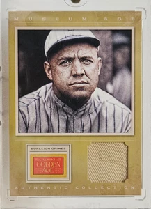 2012 Panini Golden Age Burleigh Grimes Museum Age Jersey Relic Card Dodgers #2 - Picture 1 of 2