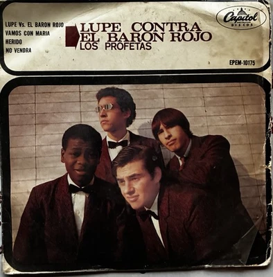 LOS PROFETAS Lupe Contra El Barón Rojo PSYCHEDELIC ROCK Pop 1967 MEXICO 7" EP - Image 1 of 4