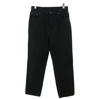 Pantalones de mezclilla negros Lauren Jeans Co. Ralph Lauren talla 10 pierna recta cintura alta Foto 1 de 4