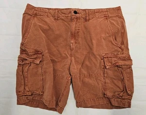 Lucky Brand Herren 100% Leinen Cargo Shorts Gr. 34 braun orange Utility Outdoor - Bild 1 von 7