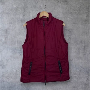 Seasalt Burgundy Puffer Gilet Sleeveless Zip Up Lightweight Vest UK 14 - Picture 1 of 8