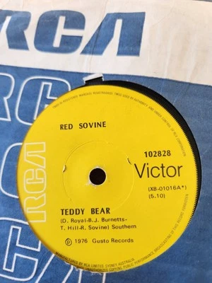 Red Sovine "Teddy Bear" 1976 RCA Oz 7" 45rpm - Image 1 of 2