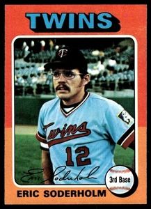 1975 Topps Vintage Baseball EX-NM Eric Soderholm Minnesota Twins #54 - Picture 1 of 2
