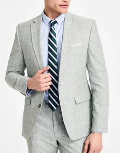 Giacca blazer tuta uomo Bar Iii slim fit 38R verde chiaro salvia tinta unita nuova con etichetta - Foto 1 di 5