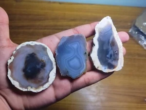 Rebanadas de ágata azul de diseño, gran calidad, rebanadas limitadas - Imagen 1 de 14