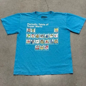 Nintendo Super Mario Periodic Table Kids T Shirt - Picture 1 of 3