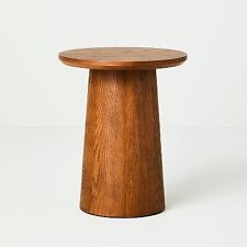 Round Wood Pedestal Accent Table Brown - Hearth & Hand with Magnolia