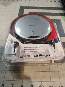 Reproductor de CD GPX SELLADO CDP1807 Plateado - Auto Bass Boost INCLUYE Auriculares - Imagen 1 de 2
