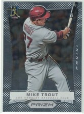 2012 Panini Prizm Mike Trout Card 1st prizm "Prizm Rookie" Los Angeles Angels
