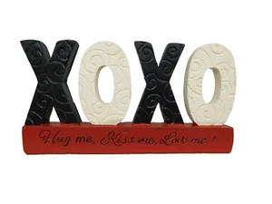 XO XO New resin block for Valentine's Day - New by Blossom Bucket #10630 - Picture 1 of 5