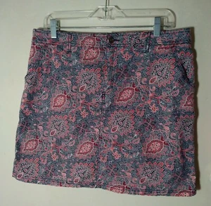 CROFT AND BARROW WOMEN/MISSES SIZE 16 SKORT MULTICOLOR PINK & BLUE STRETCH NWOT - Picture 1 of 8