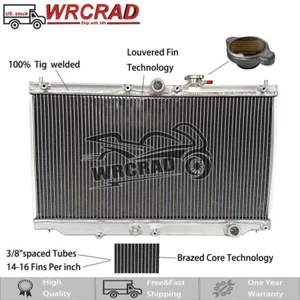 Aluminum Cooling Radiator For 1990-1993 1991 Honda Accord CB/92-96 Honda Prelude - Picture 1 of 7