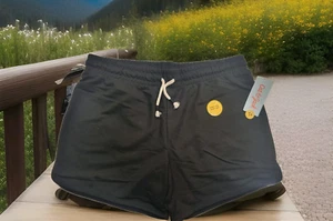 Size 18 Girls Black Shorts Drawstring Summer Comfy 2 PAIR LOT NEW with tags - Picture 1 of 2