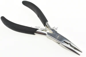 Hair Extensions Fitting And Removing Pliers Tools 5" Stainless Steel Black Grip - Picture 1 of 6