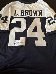 Larry Brown Dallas Cowboys Signed Custom Jersey JSA - Picture 1 of 2