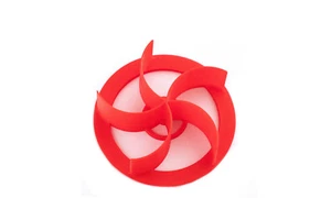 Red 3.5" Large Kaiser Roll Shaper Bread Stamps Kaiser Roll Stamp German Brotchen - Picture 1 of 5