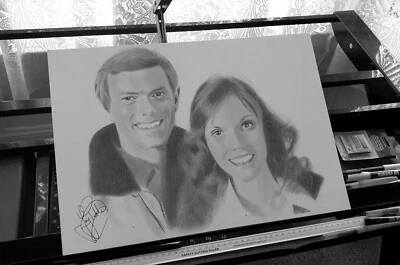 Póster de lona de pared con estampado artístico dibujado a mano lápiz A3 ventilador coleccionable de pared Foto 1 de 4