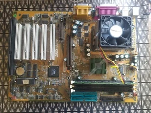Vintage Abit VH6T & Tualatin CPU 1.4 GHz SL6BY + 512 MB PC133 SDRAM - Afbeelding 1 van 2