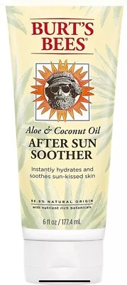 Burt's Bees Aloe and Coconut Oil After Sun Soother, Sunburn Relief Lotion NEW - Image 1 of 4