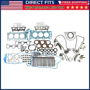 Full Gasket Bolts Set &Timing Chain Kit For Buick Enclave GMC Acadia Saturn 3.6L - Imagen 1 de 11