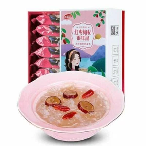 Snacks Instant Sweet soup White Fungus Jujube Lycium barbarum L 128g 海福盛红枣枸杞银耳汤 - Picture 1 of 5