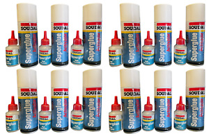 SOUDAL Mitre Glue Kit 200ML Activator 50ML Super Glue x12 pack BULK BUY TRADE !