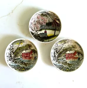 Set (3) Vintage Johnson Bros. 4" Butter-/Schmuckschalen Made in England - Bild 1 von 6