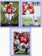 (3) J.T. BARRETT 2015/2018 LEAF DRAFT "1ST EVER PRINTED" ROOKIE CARD LOT! 