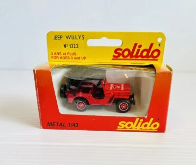 Solido Jeep Willys Fire Engine Made in France 1/43 scale - Image 1 of 4
