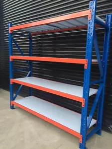 1M(1.08M) Length Warehouse Storage Steel Shelving Garage Shelf Racking Shelves - Picture 1 of 7