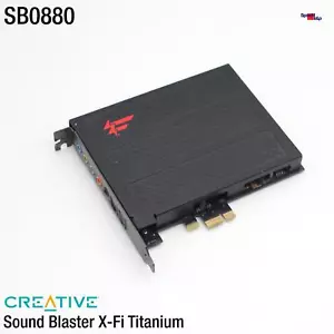 Scheda PCI CREATIVE LABS SOUND BLASTER X-FI TITANIUM SB0880 PCIe X1 Ottica - Picture 1 of 4
