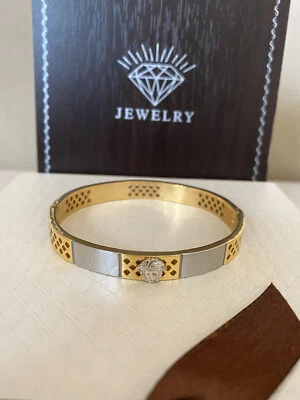 Brazalete Brazalete Medusa Elegante Relleno de Oro 18k Foto 1 de 4